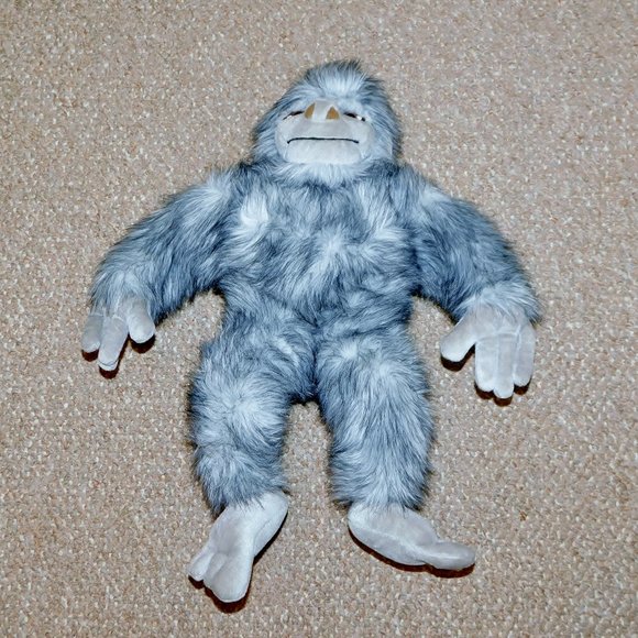 Vintage 1994 Sears 18" Zeke O'Connor Grey Yeti Plush Doll Bigfoot Sasquatch - Picture 3 of 5